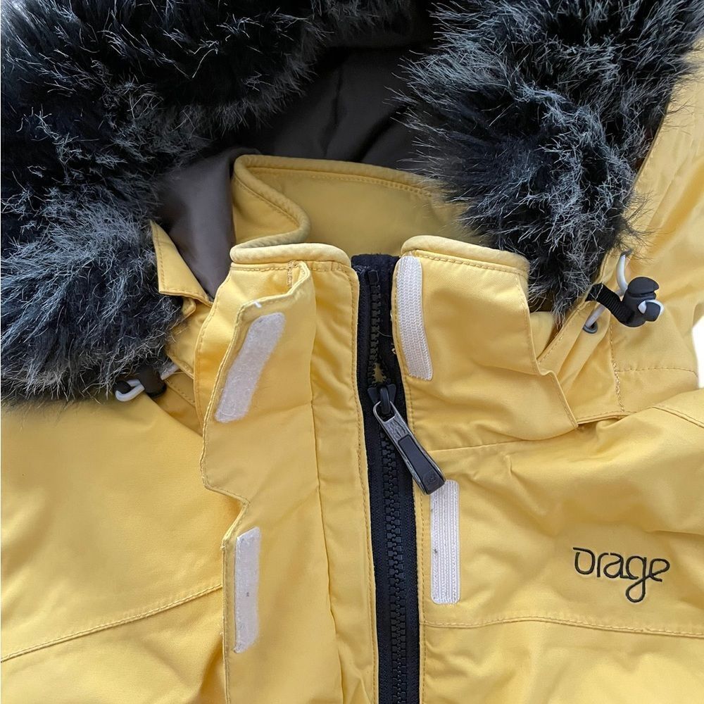 ORAGE Insulated Winter Jacket Yellow Size Small - Picture 10 of 15